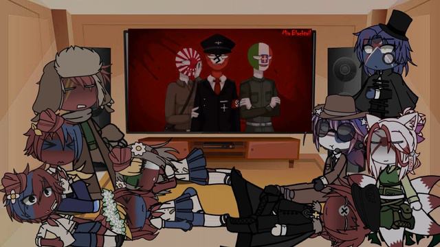реакция стран из прошлого на меме//countryhumans//gacha club//стекло