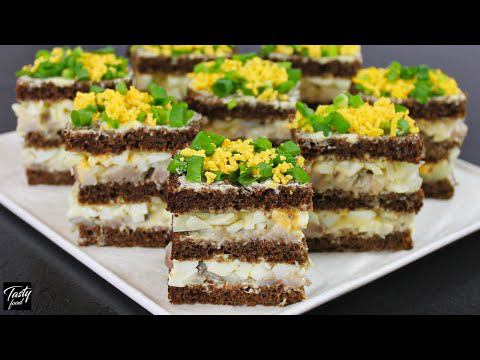 ЗАКУСОЧНЫЙ ТОРТ ИЗ СЕЛЁДКИ!