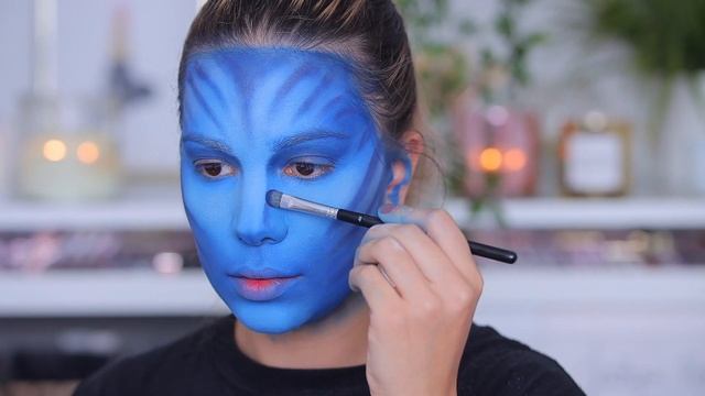 AVATAR HALLOWEEN MAKEUP TUTORIAL! EASY STEP BY STEP
