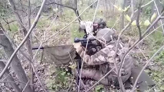 Кадры работы снайперов ВС РФ