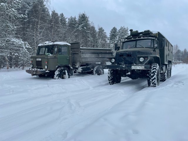 Газ66 и Урал375 на бездорожье Грузовой offroad