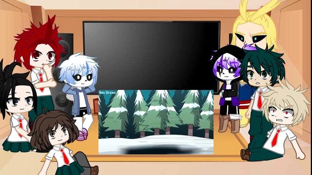 ??? Reaction MHA to Epic Sans vs Dust Sans Rus/Eng ???