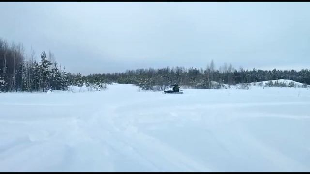 Покатушки на снегоходе стелс Ермак 800 двухлыжный