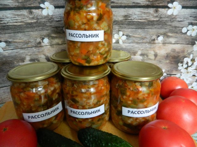 РАССОЛЬНИК НА ЗИМУ СО СВЕЖИМ ОГУРЦОМ