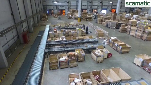 Конвейерная линия сортировки грузов