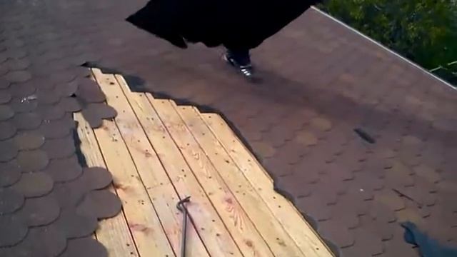 Мягкая черепица. Демонтаж.