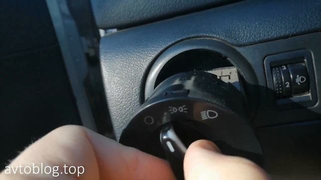 Как снять переключатель света фар Skoda, Seat, Audi, Volkswagen