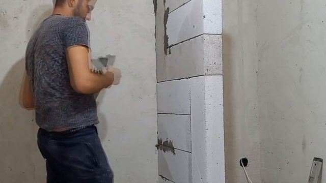 Душевая кабинка из газоблока. Своими руками