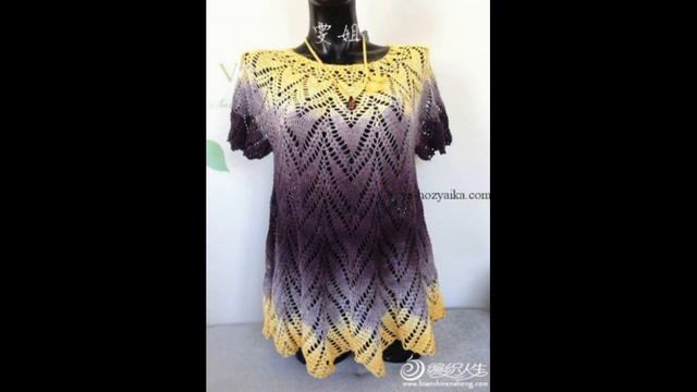 Круглая кокетка крючком. Модели и схемы. #crochet