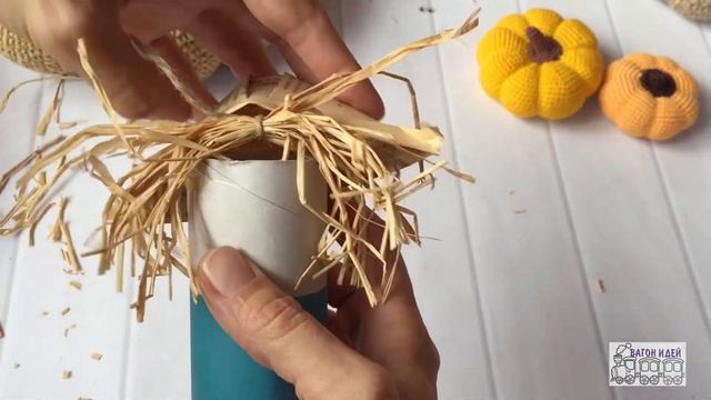 Осенняя поделка для садика или школы Пугало огородное