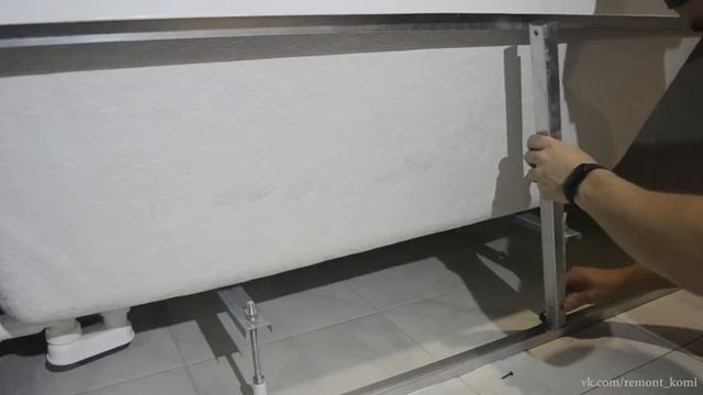 Изготовление экрана для ванны из плитки