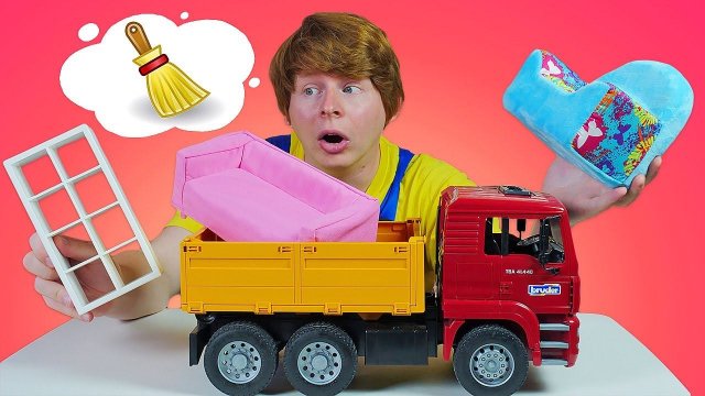 Ремонт машин у Саши: моем грузовик! Крутые видео про машинки для мальчиков Ой сломалось