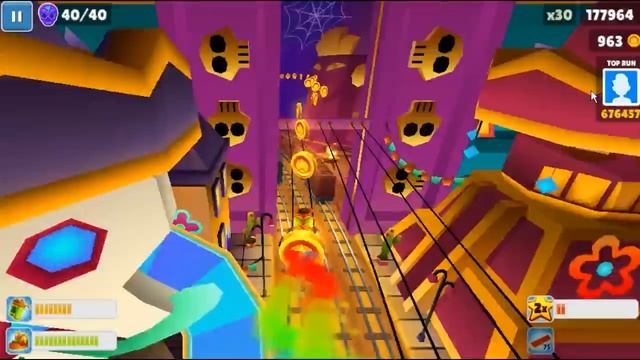 Subway Surf играем! Мультик игра собиратель монет #4 - Tua one