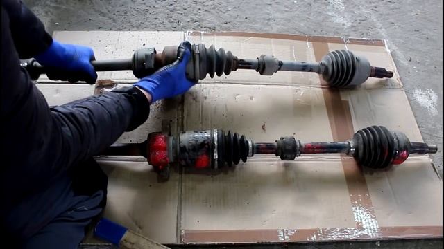 Замена переднего правого привода (срезало шлицевую) Mazda 6 Мазда 6 2007 года