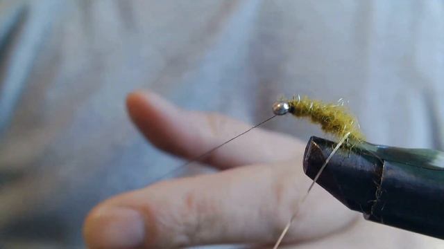 Ручейник зеленый. Мушка на хариуса своими руками