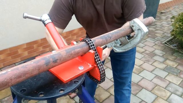 Самодельные цепные тиски для труб
