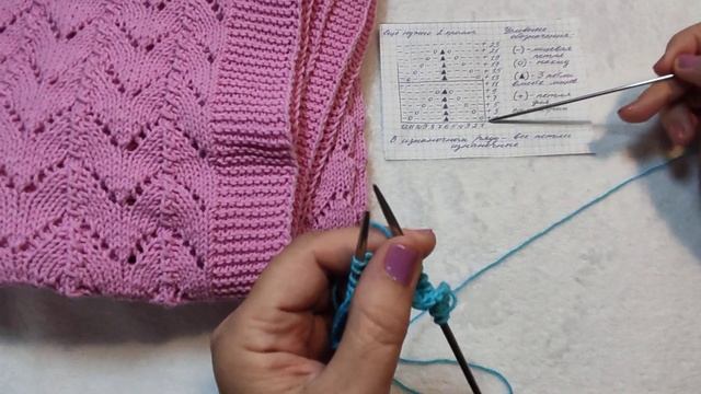 Несложные и красивые узоры для пледа. МК для начинающих. Вяжем спицами