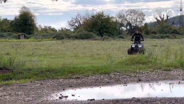 Опасная езда на квадроцикле 125 кубов. Дрифт пати от Андо