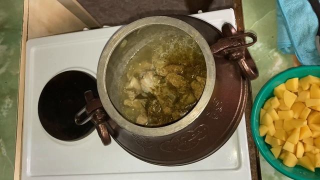 Картошка с мясом и грибами в АФГАНСКОМ КАЗАНЕ!!! #картошкасгрибами #казан