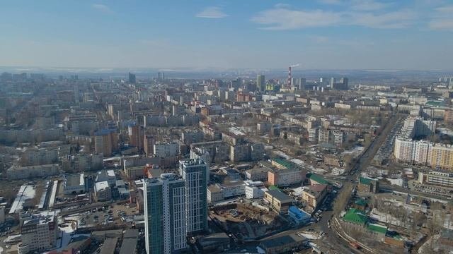 Проспект Салавата Юлаева, ул. Губайдуллина, Сагита Агиша // Аэросъёмка с квадрокоптера в Уфе