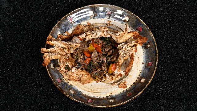 Бохча. Салат из красной фасоли с курицей