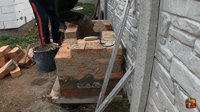 Строим уличную печь за 2 часа из остатков кирпича, декор на даче