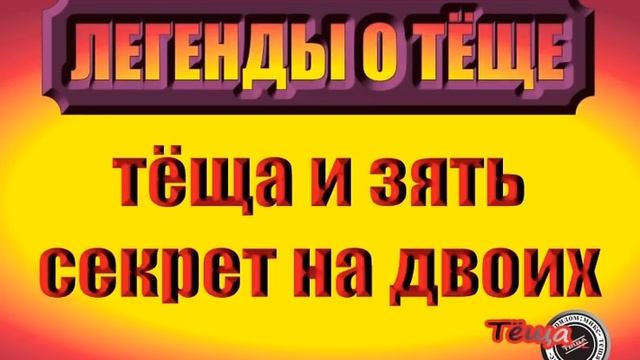 Тёща и зять, секрет на двоих.