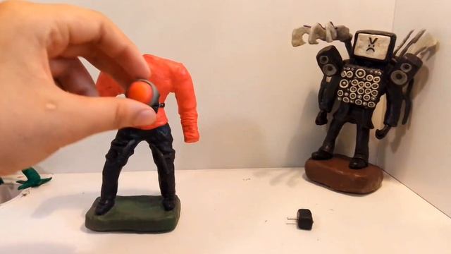 Как слепить СПИКЕР МЕНА ТИТАНА 2.0 из пластилина!!!