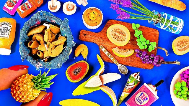 12 РЕАЛИСТИЧНЫХ ЛЕТНИХ МИНИАТЮР Своими Руками ~ МИНИАТЮРНАЯ ЕДА и ПРЕДМЕТЫ