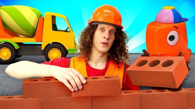 Игры в стройку - Строительная техника для детей! Мультики про машинки для малышей Веселая Школа