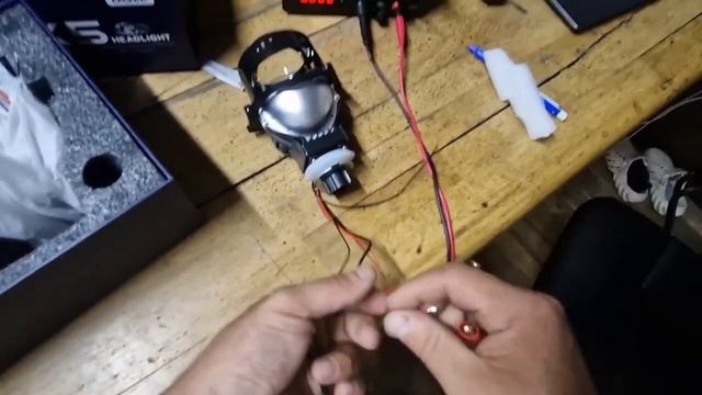 Би Лед линзы светодиодные , 3 дюйма , Bi led модули в фары автомобиля с простой установкой, 63w /12