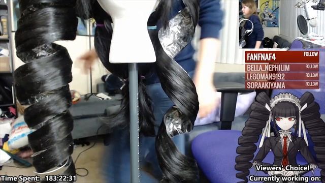Celestia Ludenberg Drill Curl Wig Tutorial