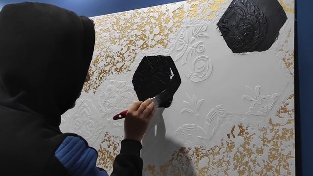 هل لديك معجون جدران؟ شاهد 3 طرق لعمل زخرفه جداريه مذهله و فريده ??