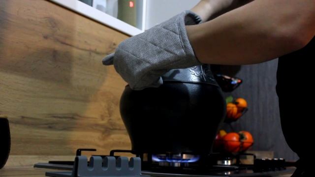 Царская каша перловка с мясом. В афганском казане..