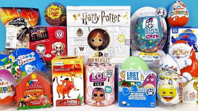 15 Киндер Сюрпризов, Unboxing Kinder Surprise LOL LILS, My little pony, FUNKO, Peppa Pig, куклы ЛОЛ