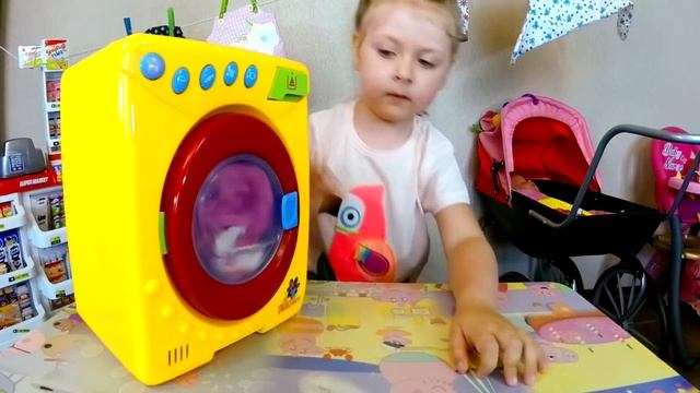 Стираем вещи Кукле Беби Бон Евочка КАК МАМА Детская стиральная машина Видео для детей Doll Baby Bo