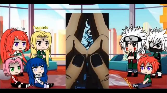 Друзья и семья Наруто реакция на Наруто как на Сукуна