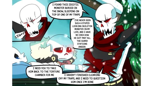 Санс попал в Underfell (undertale comic dub) ОЗВУЧКА КОМИКСА АНДЕРТЕЙЛ НА РУССКОМ