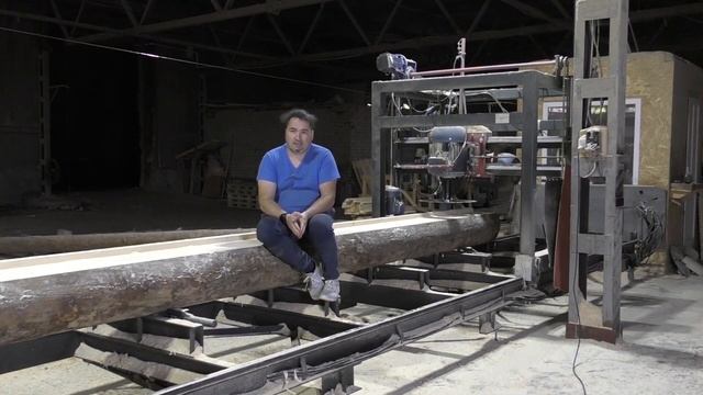 Разница между ленточной и дисковой пилорамой.