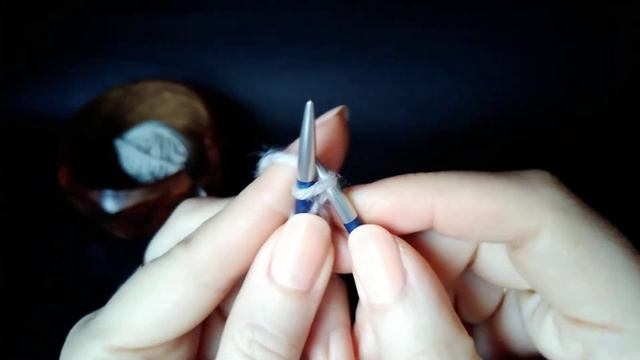 Как набрать петли на спицы.  Набор петель без длинного хвоста.