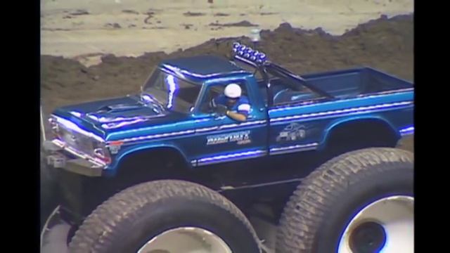 BIGFOOT #5 Jim Kramer Stunts - Sled Pull - Jan. 1987 - BIGFOOT 4x4, Inc.