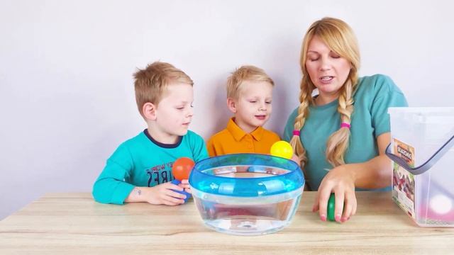 Утонет или всплывёт Поп ит? Игрушечный Блиппи на Русском | Изучай этот Мир вместе с игрушкой Блиппи