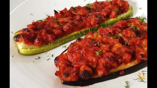 РЕЦЕПТ ИЗ КАБАЧКА И БАКЛАЖАНА! ПОЛЕЗНЫЕ РЕЦЕПТЫ В ДУХОВКЕ.