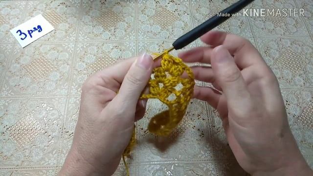 Красивый реглан сверху крючком.