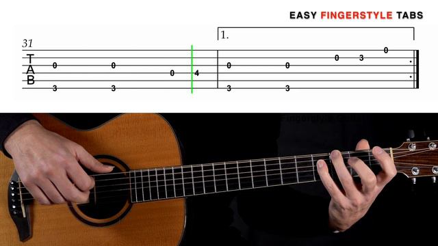 Stand By Me - Easy Fingerstyle Guitar TAB + TUTORIAL