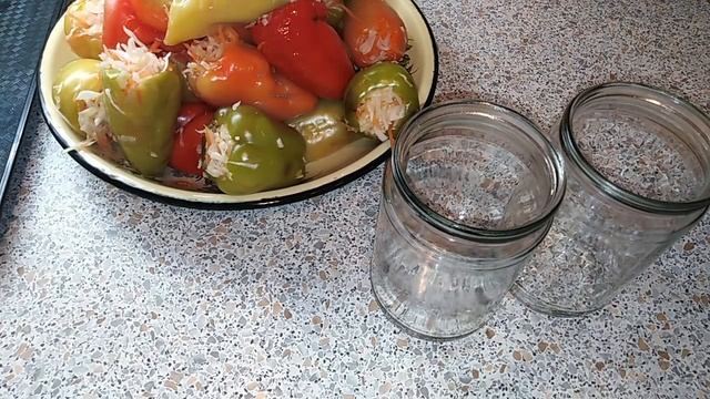 ПЕРЕЦ ФАРШИРОВАННЫЙ КАПУСТОЙ//НА ЗИМУ//