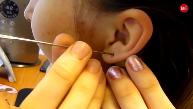 Ear piercing/прокол уха в домашних условиях