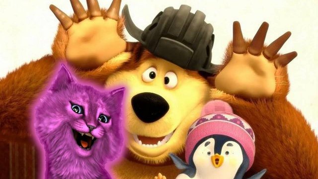 МАША И МЕДВЕДЬ КАТАЕМ ИГРУШКИ НА ВОЗДУШНОМ ШАРЕ С ГОВОРЯЩИМ КОТЕНКОМ АБИ ( ИГРА ДЛЯ ДЕТЕЙ ) #189