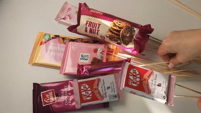 Сладкий букет своими руками.Букет из шоколадных батончиков.