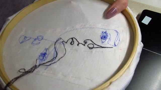 ВЫШИВКА НА ФУТБОЛКЕ DIY | контурный рисунок одной линией своими руками